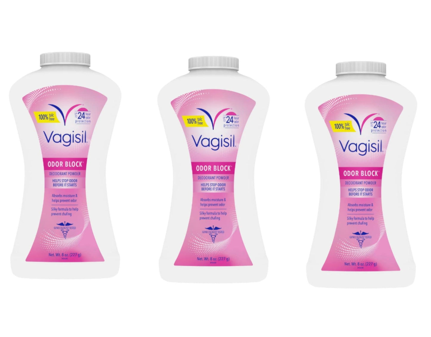 Vagisil Deodorant Powder 8 oz (Pack of 3)