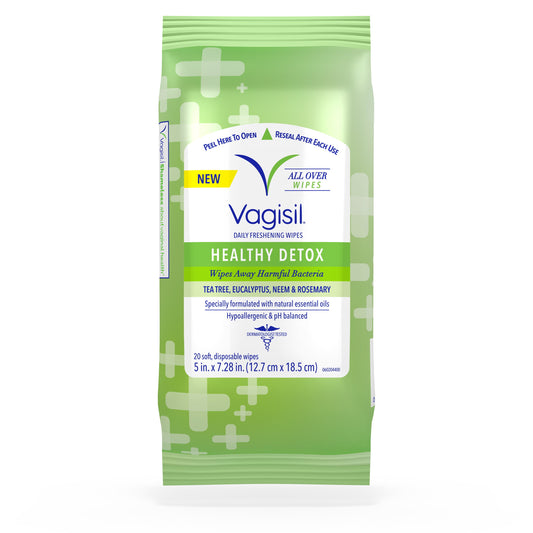 Vagisil Healthy Detox Wipes 20ct 3pk