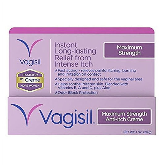 Vagisil Maximum Strength Instant Anti-Itch Vaginal  1 Ounce (Pack of 6)