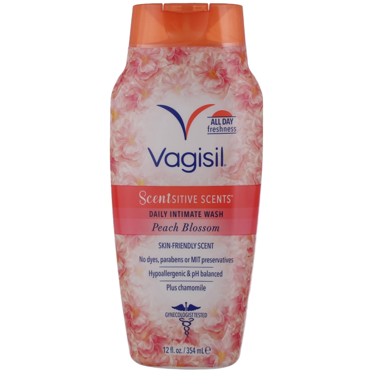 Vagisil Wash Scentsitive Scents Peach Blossom 12 oz (Pack of 2)