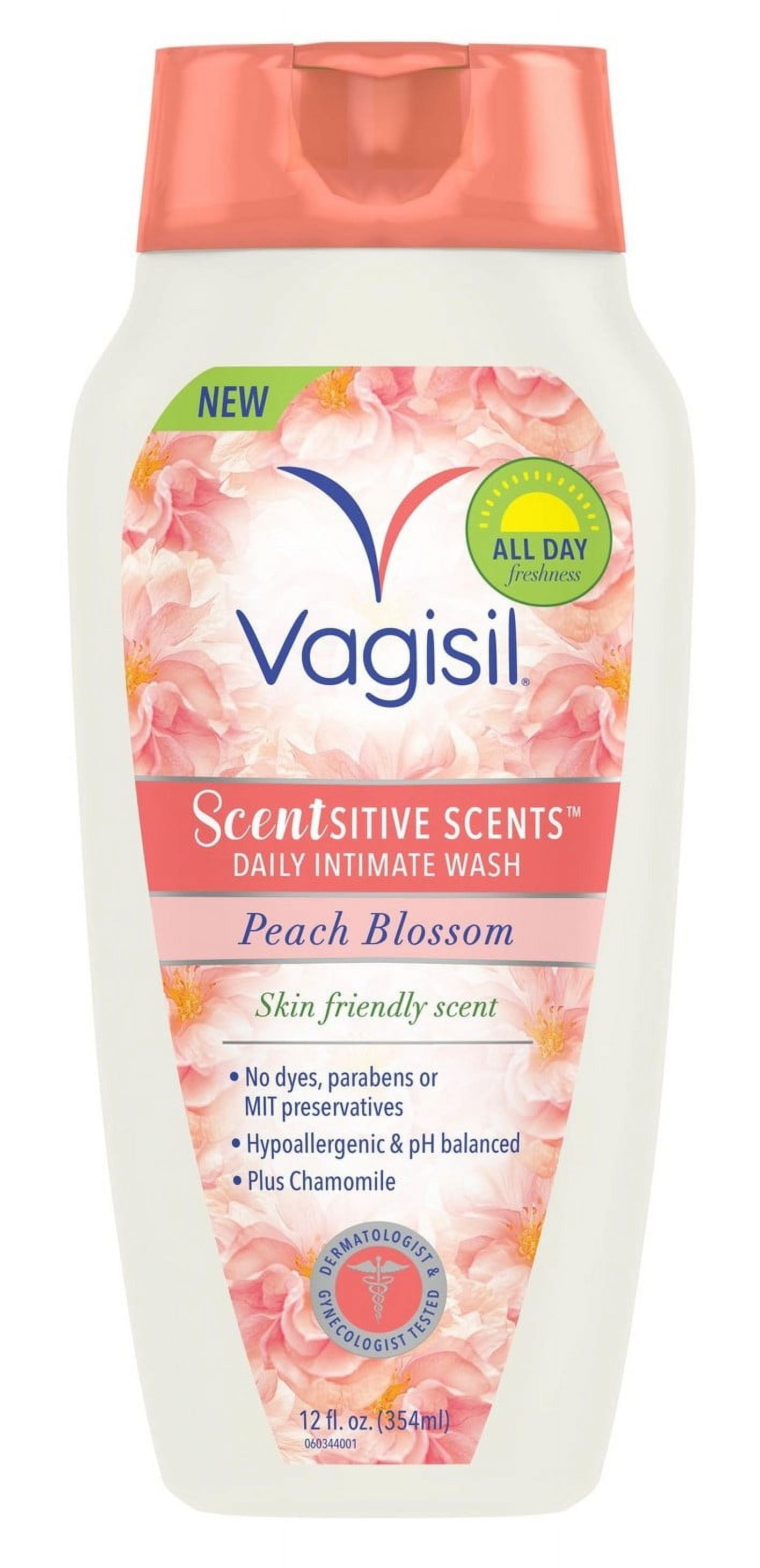 Vagisil Wash Scentsitive Scents Peach Blossom 12oz (Pack of 3)