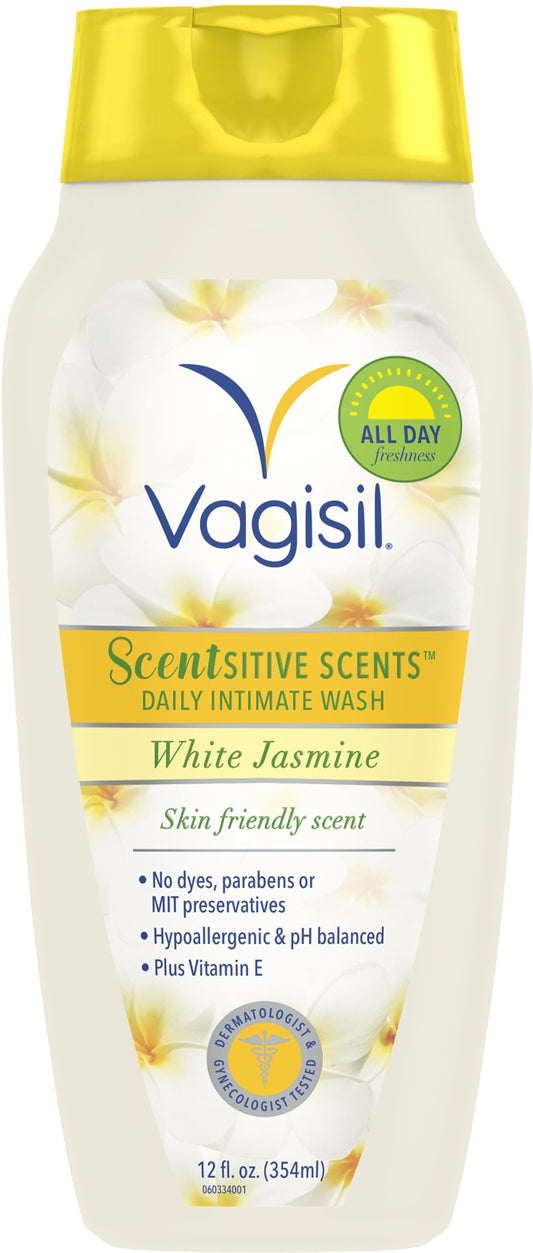 Vagisil Wash Scentsitive Scents White Jasmine 12 oz (Pack of 3)