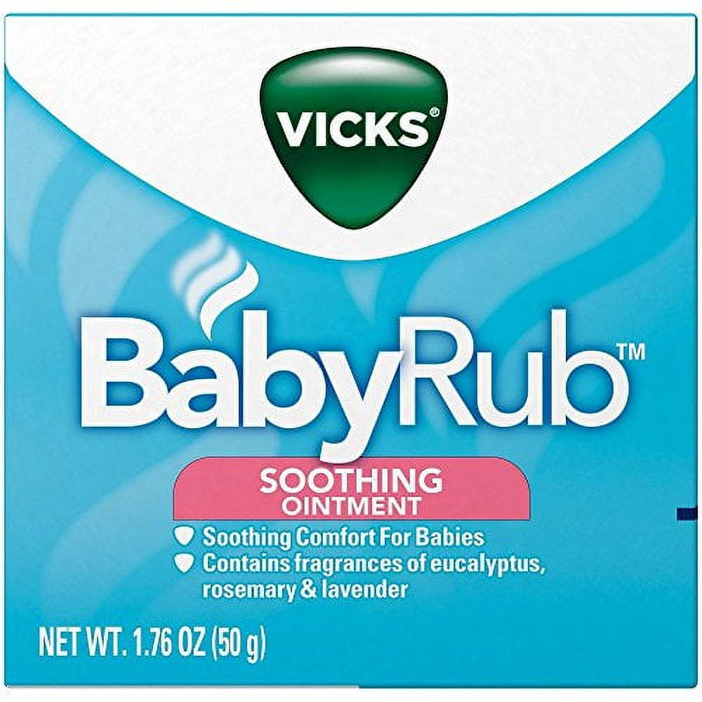 Vicks Babyrub Soothing Ointment Comfort For Babies 1.76oz Each