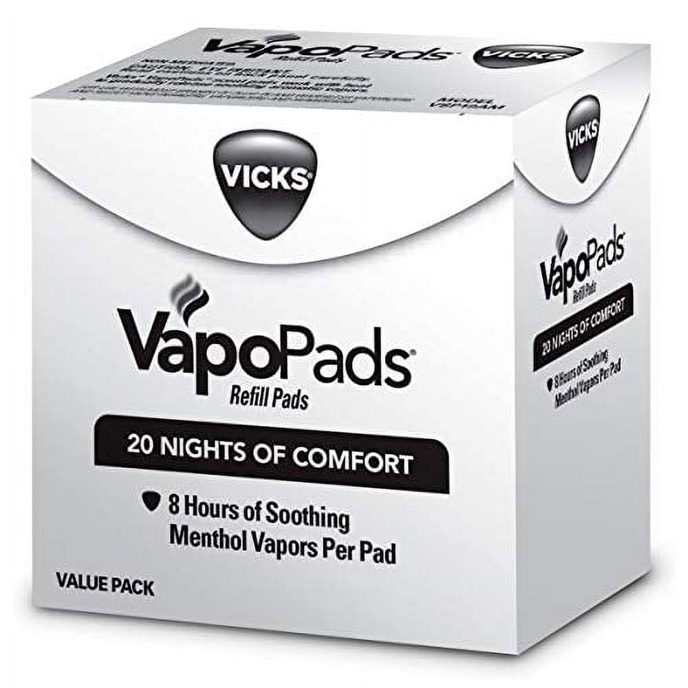 Vicks VapoPads Original Menthol Scent 20 Count Menthol Scented Vapor Pad Refi...