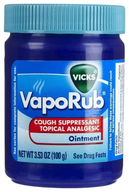 Vicks VapoRub Chest Rub 4.8% - 1.2% - 2.6% Strength Ointment 3.53 oz. - EACH