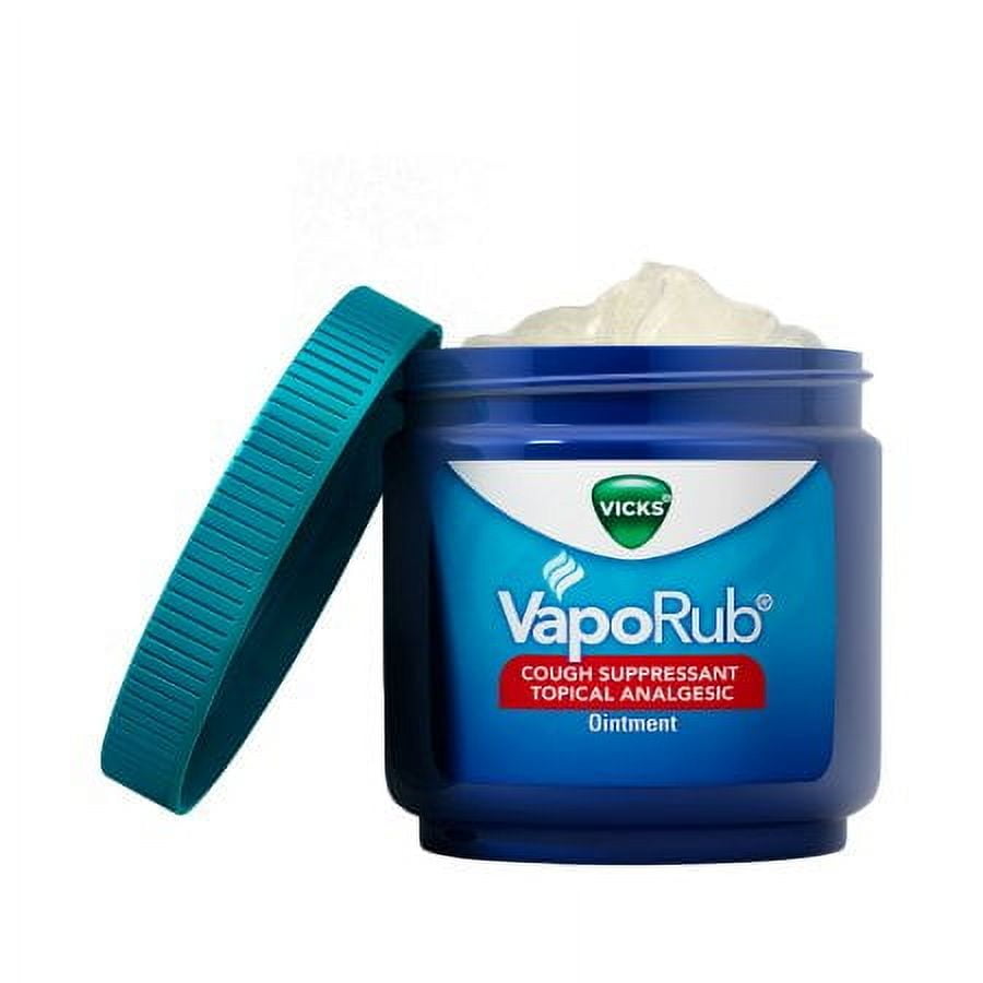 Vicks VapoRub Chest Rub 4.8% - 1.2% - 2.6% Strength Ointment 6 oz. Sold by 1