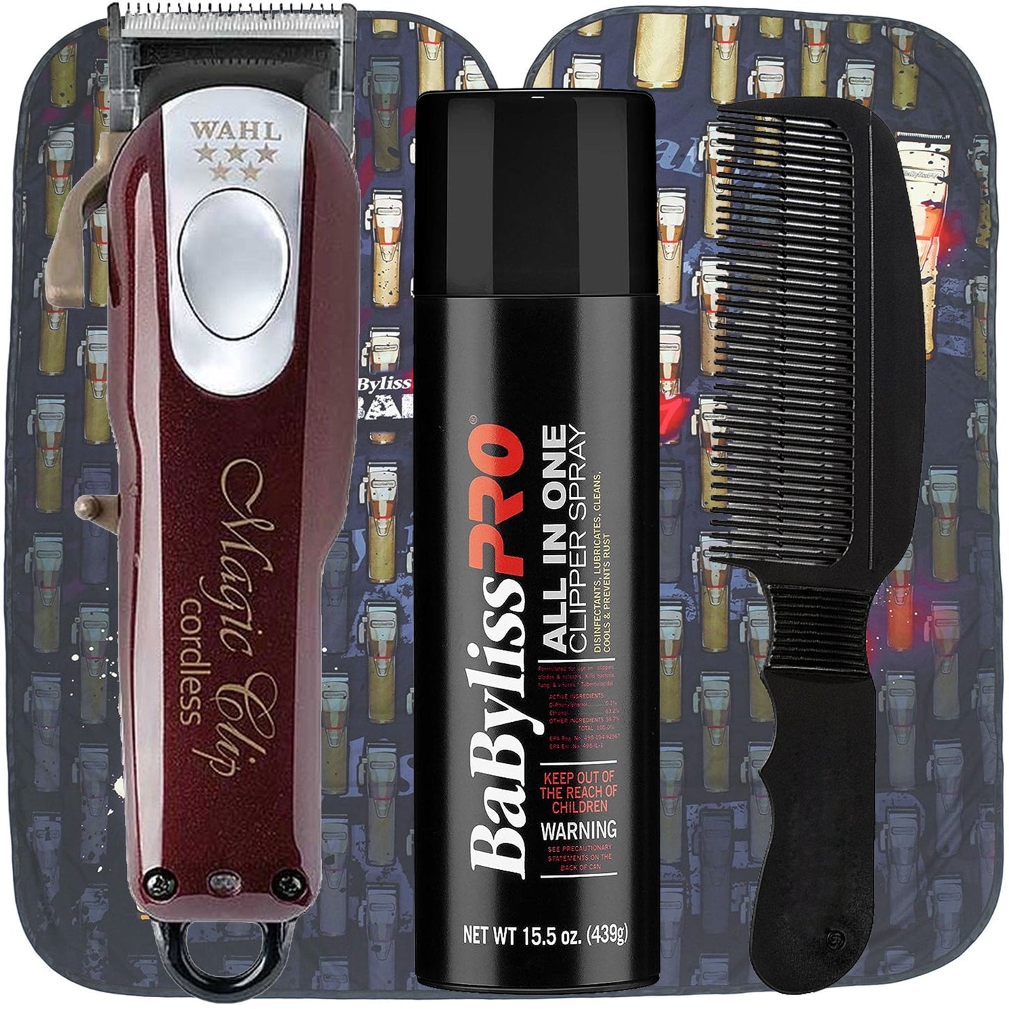 Wahl Professional 5-Star Cord / Cordless Magic Clip 8148 Clipper with Accessory Bundle