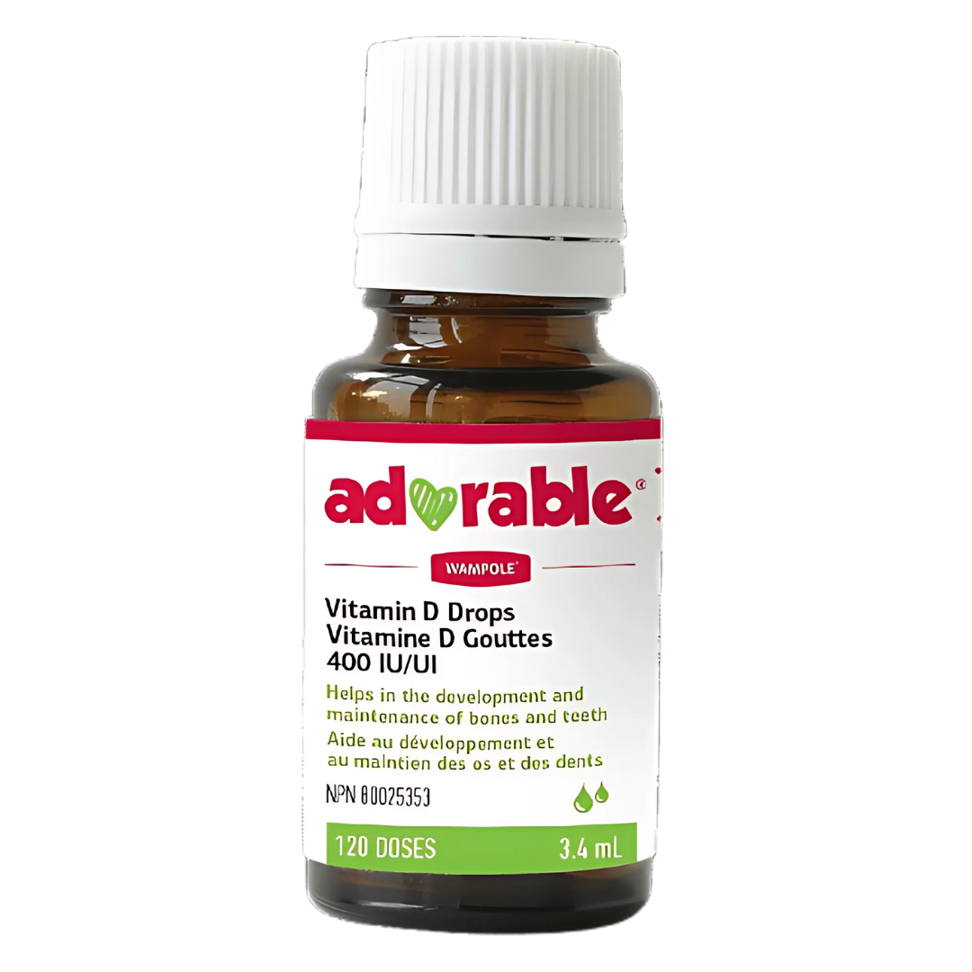 Wampole Adorable Vitamin D3 - 400 IU drops - 3.4ml