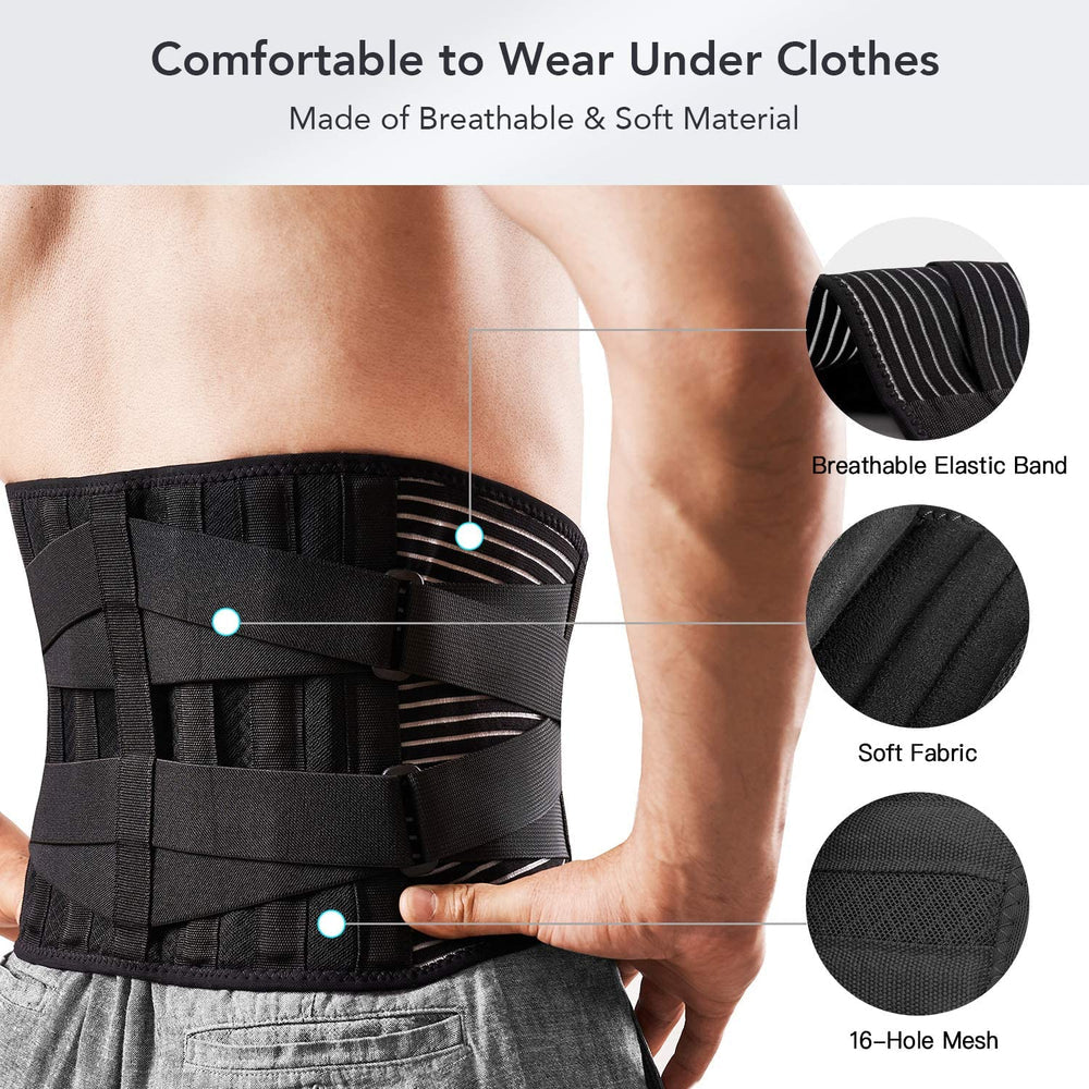 Ea/1 Actipatch Lower Back Wrap, Black, Medium