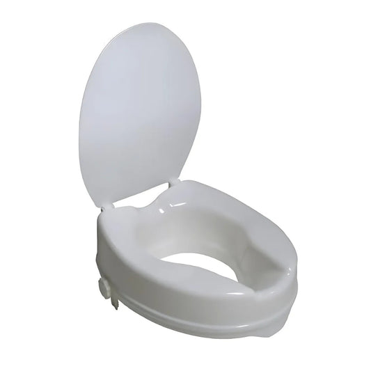 Airway 4" Molded Raised Toilet Seat With Lid