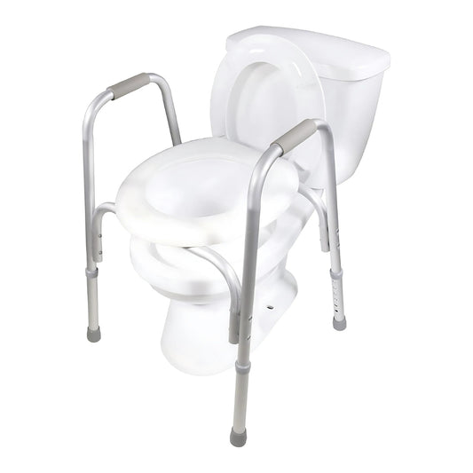 Airway Raised Toilet Seat With Safety Frame