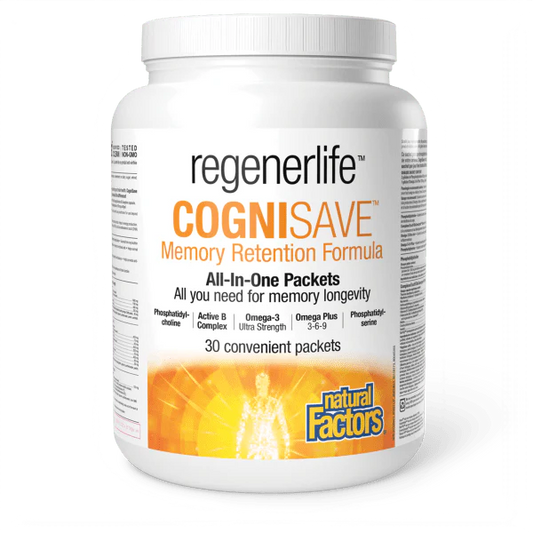 Natural Factors: Regenerlife CogniSave Memory Retention Formula Packs