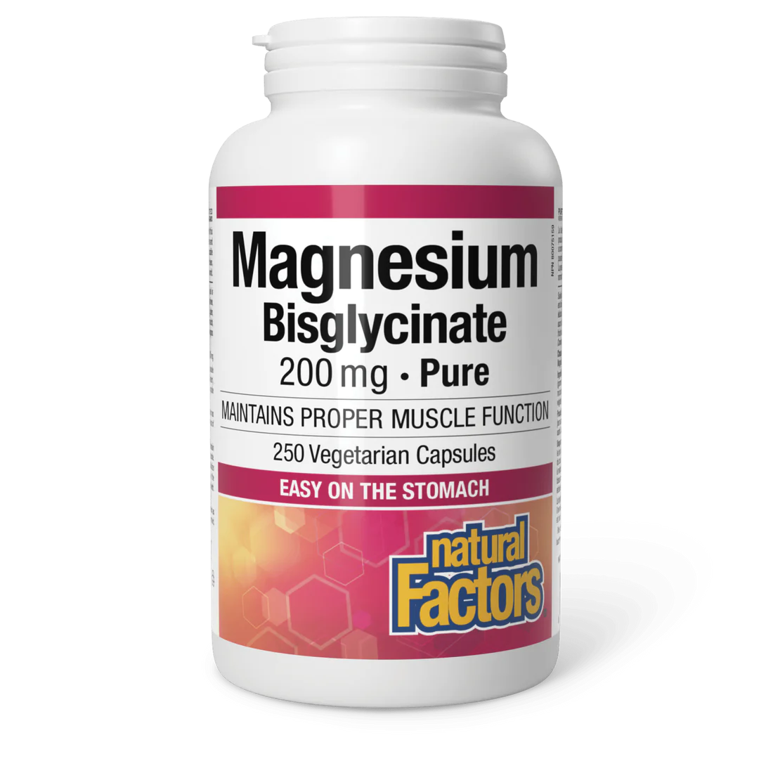 Natural Factors: Magnesium Bisglycinate Pure 200 mg Capsules