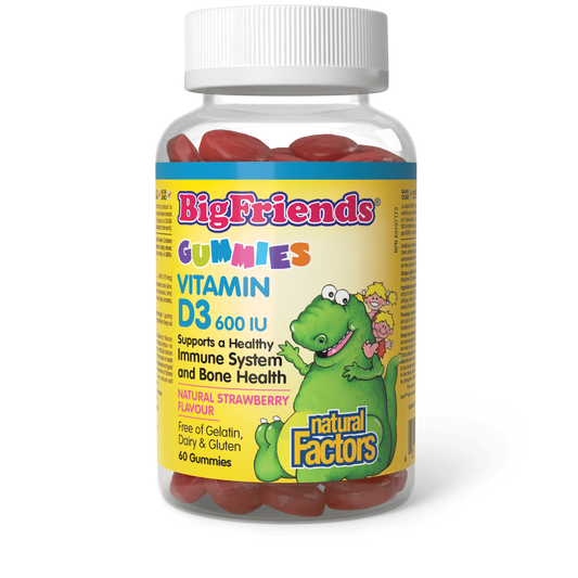 Natural Factors: Big Friends Vitamin D 600 UI Gummies