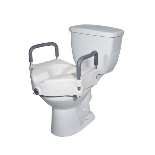 Drive Raised Toilet Seat with Removable Armrests