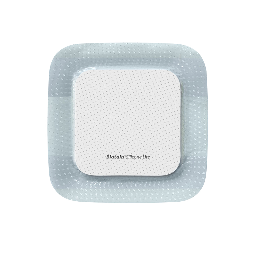Bx/10 Biatain Lite Silicone Foam Dressing, Size 5In X 5In (12Cm X 12Cm)