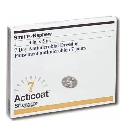 Acticoat 7 20141 4 X 5 Inch - Pack/5. Acticoat 7 Silver Barrier Dressing 4 X 5 Inch Rectangle Sterile