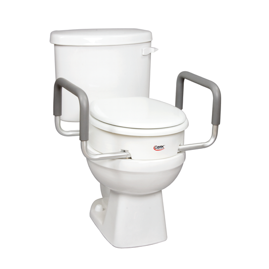 Carex Toilet Seat Elevator with Removable Arms
