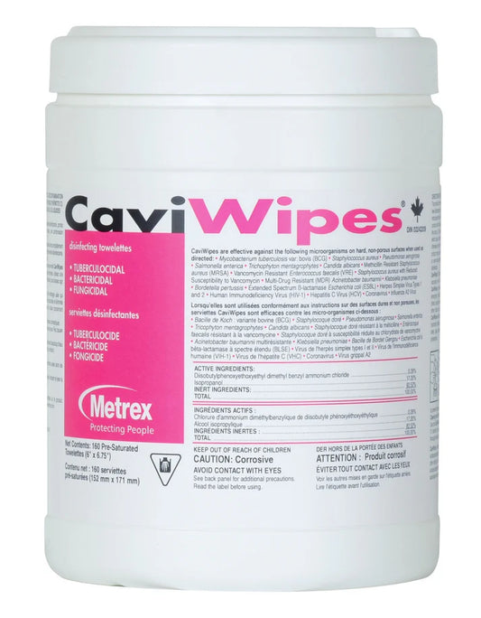 Metrex Cavicide Surface Disinfectant Wipes