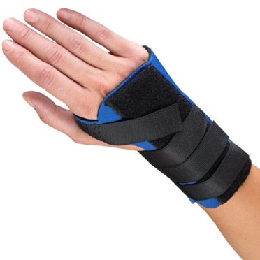 Ea/1 Champion Neoprene Maximum Cock-Up Wrist Splint Md (6 - 7 1/4") Left-Side W/ Two Removable Metal Splints