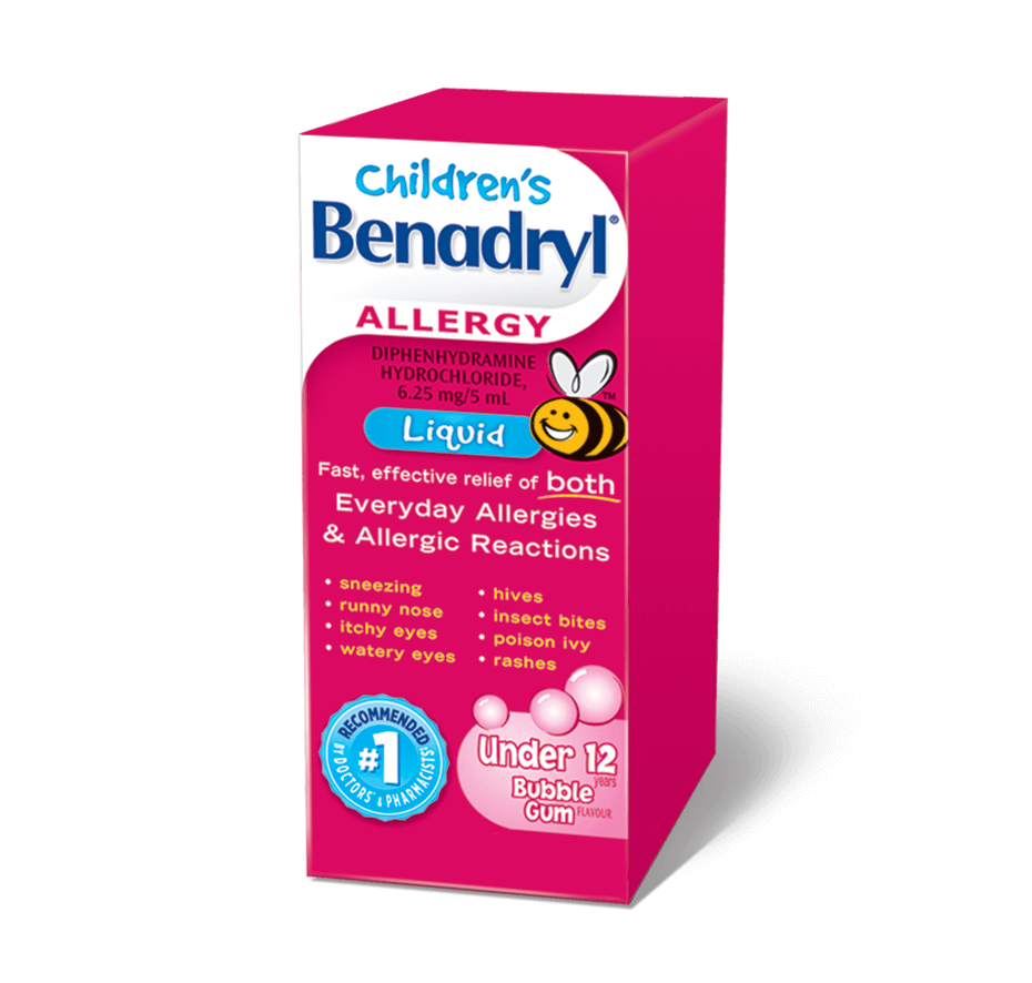 Benadryl: Liquid Children’s Bubblegum