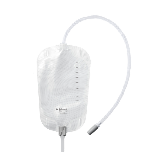 Conveen® Security+ Leg Bag, Clamp Outlet, Straps, Non Sterile, 17oz (500ml) - 1 Each
