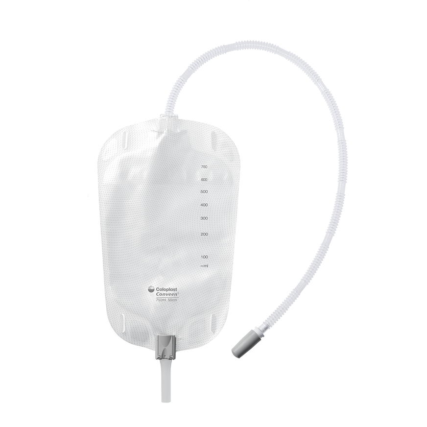 Conveen® Security+ Leg Bag, Clamp Outlet, Straps, Non Sterile, 26oz (750ml) - 1 Each