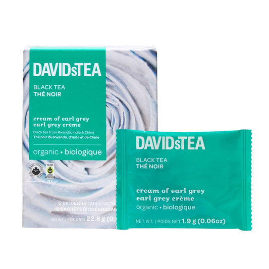 DAVIDsTEA Black Tea - Cream of Earl Grey - 12's