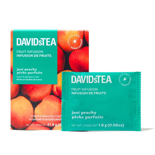 DAVIDsTEA Fruit Infusion Tea - Just Peachy - 12's
