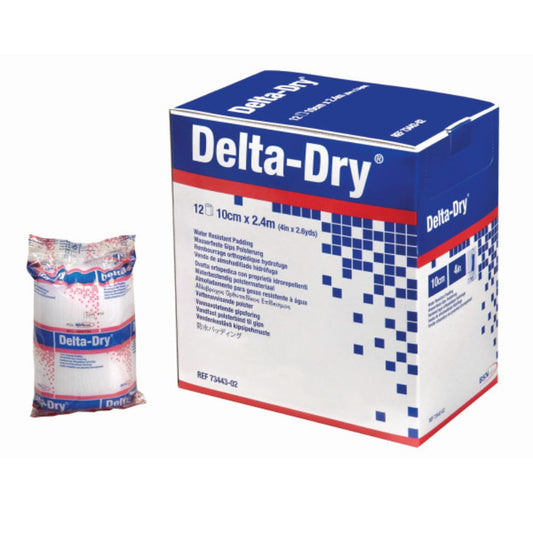 Delta-Dry® Water Resistant Cast Padding, 10cm x 2.4m (Box 12 pcs)