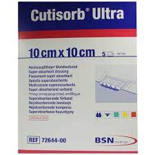 Cutisorb Ultra Highly Absorbant Dressing 10cm X 10cm - Box Of 5