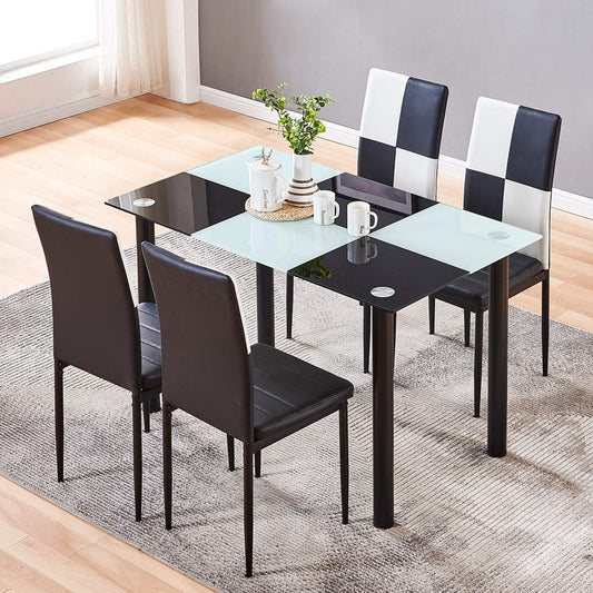 Dinning Table Multi Ht/ Edge Style, Dark Rum Cherry. 4 People. - Ea/1