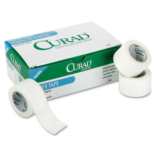 Bx/12 Curad Paper Surgical Tape, 1" X 10Yds