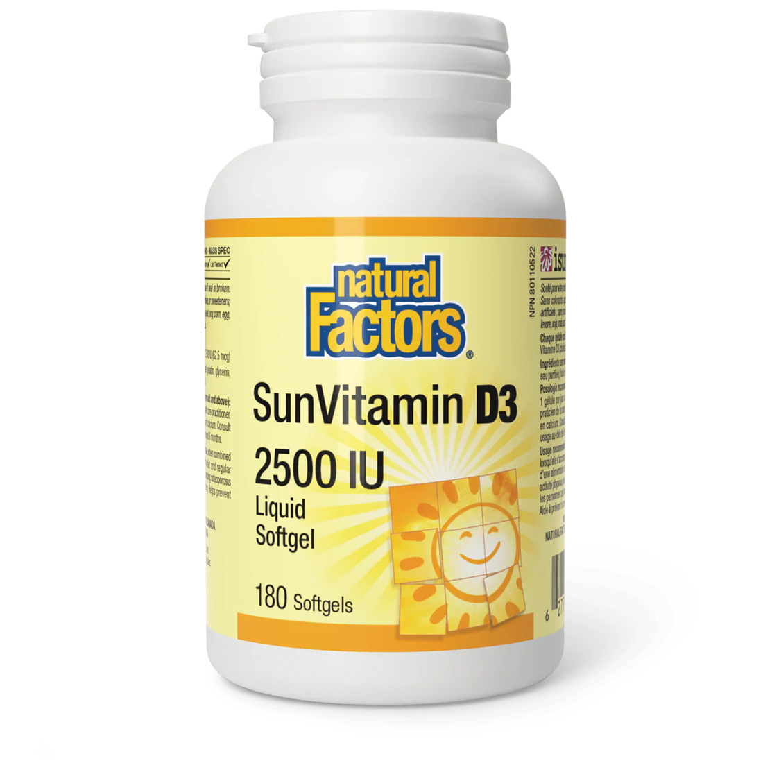 Natural Factors: SunVitamin  D3 2500 IU