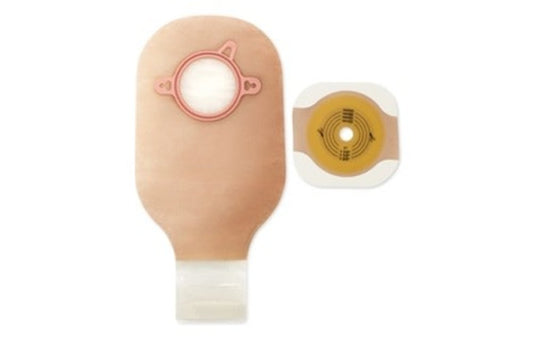 NEW IMAGE 2-PIECE OSTOMY DRAINABLE KIT W/ FLEXWEAR BARRIER & LOCK-N-ROLL CLOSURE 1 3/4" FLANGE