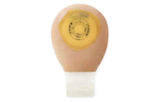 POUCHKINS PEDIATRIC ONE-PIECE SOFTFLEX DRAINABLE LOCK N ROLL CLOSURE CUT-TO-FIT 1-1/2" X 6-1/2" TRANSPARENT WITHOUT TAPE ,NO STARTER HOLE BX/10