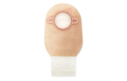 POUCHKINS PEDIATRIC TWO-PIECE SOFTFLEX DRAINABLE LOCK N ROLL CLOSURE ,TRANSPARENT WITHOUT TAPE 1-3/4" NO FILTER BX/10