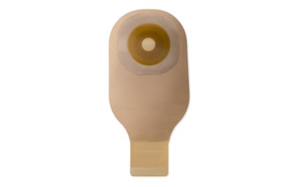 PREMIER ONE-PIECE CONVEX SKIN BARRIER LOCK N ROLL CLOSURE 12" TRANSPARENT DRAINABLE POUCH CUT-TO-FIT 1-1/2" WITH TAPE BORDER BX/5