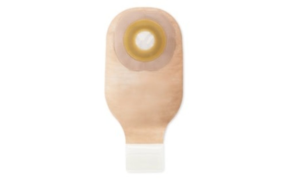 PREMIER ONE-PIECE DRAINABLE 12" OSTOMY POUCH FLAT FLEXWEAR BARRIER,LOCK'N ROLL CLOSURE,TAPE,FILTER,TRANSPARENT,PRE-CUT 2-1/2" BX/10