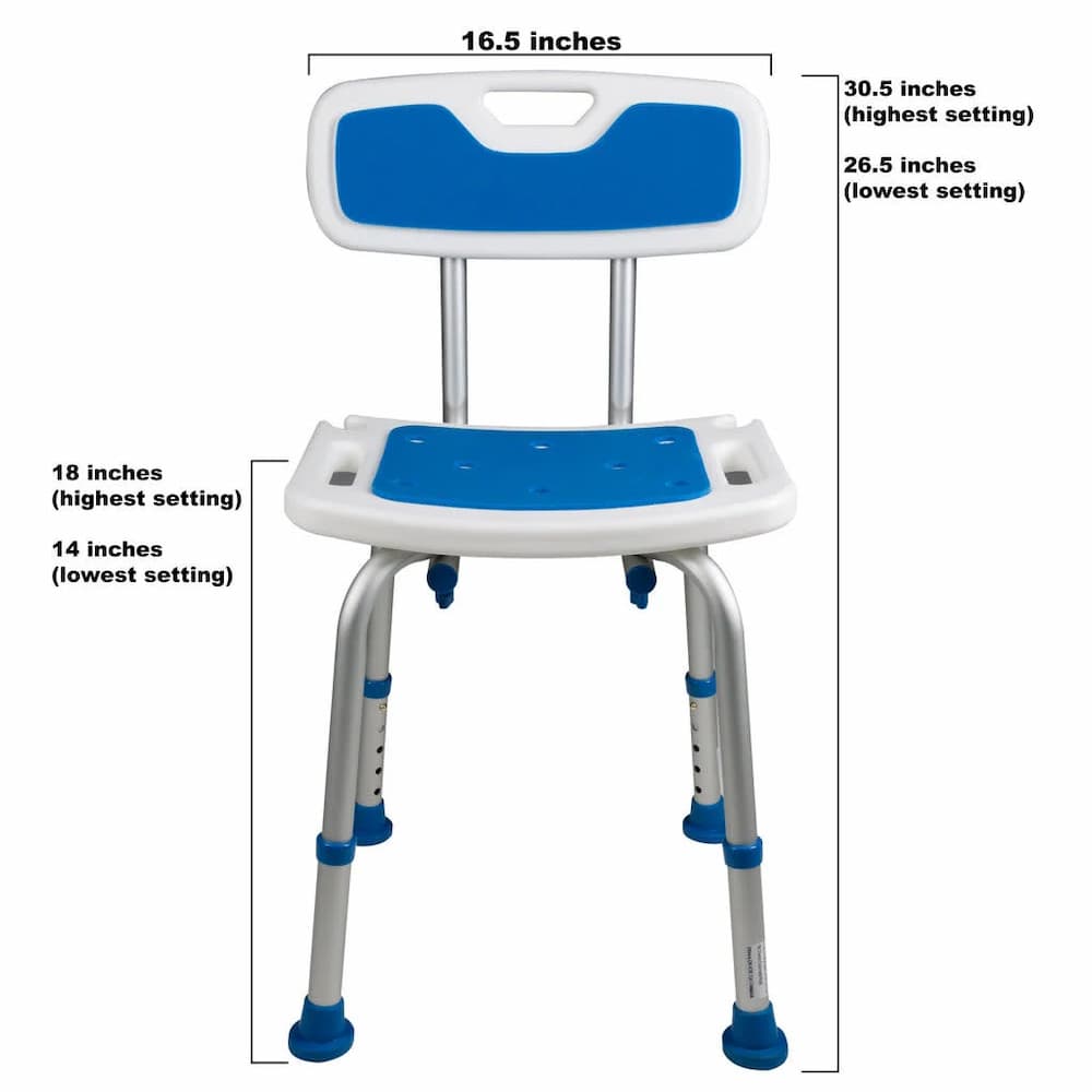 Airway Padded Bath Safety Seat with Backrest