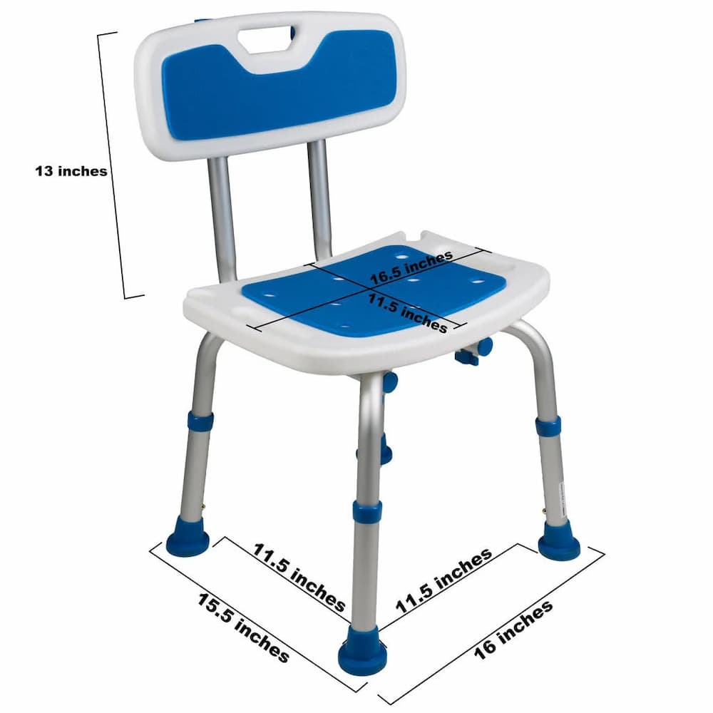 Airway Padded Bath Safety Seat with Backrest