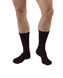 Jobst® Sensifoot™ Crew Diabetic Stockings, 8-15mmHg, Black, XLarge
