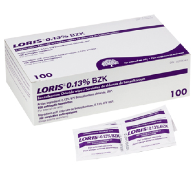 Loris .13% BZK Towelette