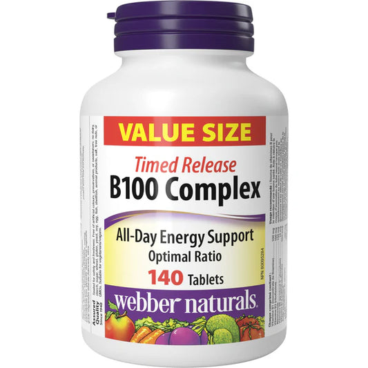 Webber Naturals Vitamin B100 Complex - Timed Release - 140s