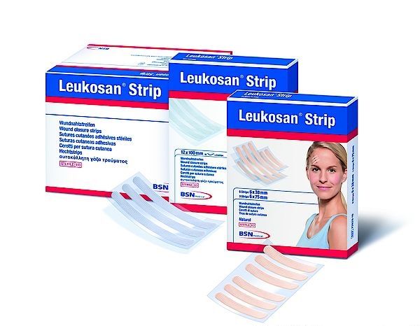 Bx/50 (6 Strips/Pk) Leukosan Strip Adhesive Closure Strips 12Mm X 100Mm