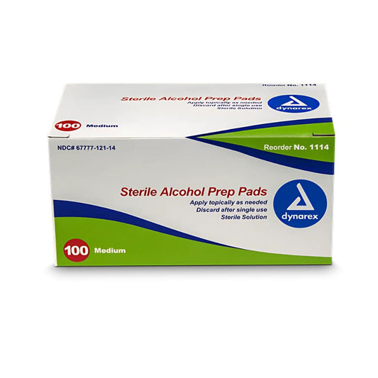 Alcohol Prep Pads- Bx/100 Medium Sterile
