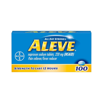 ALEVE Pain Relief, Clinically Proven, Fast-Acting, Long-Lasting, Naproxen Sodium, 100 Caplets