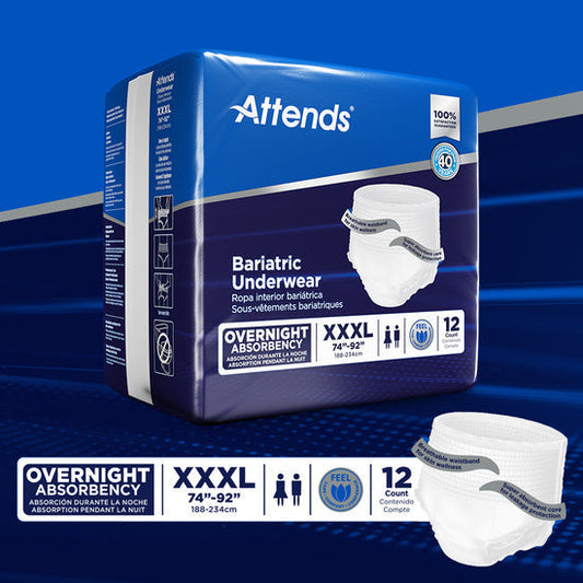 Attends Bariatric Underwear, Xxx-Large