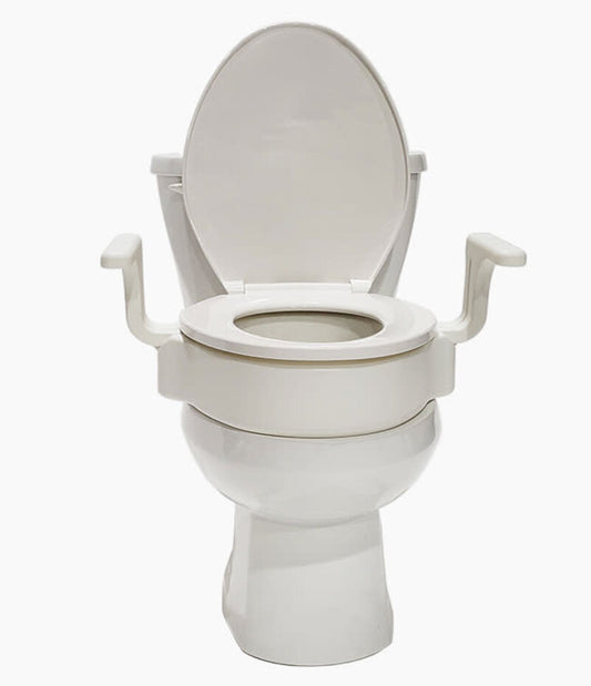 MOBB® Raised Toilet Seat w/Arms, Regular, 4"