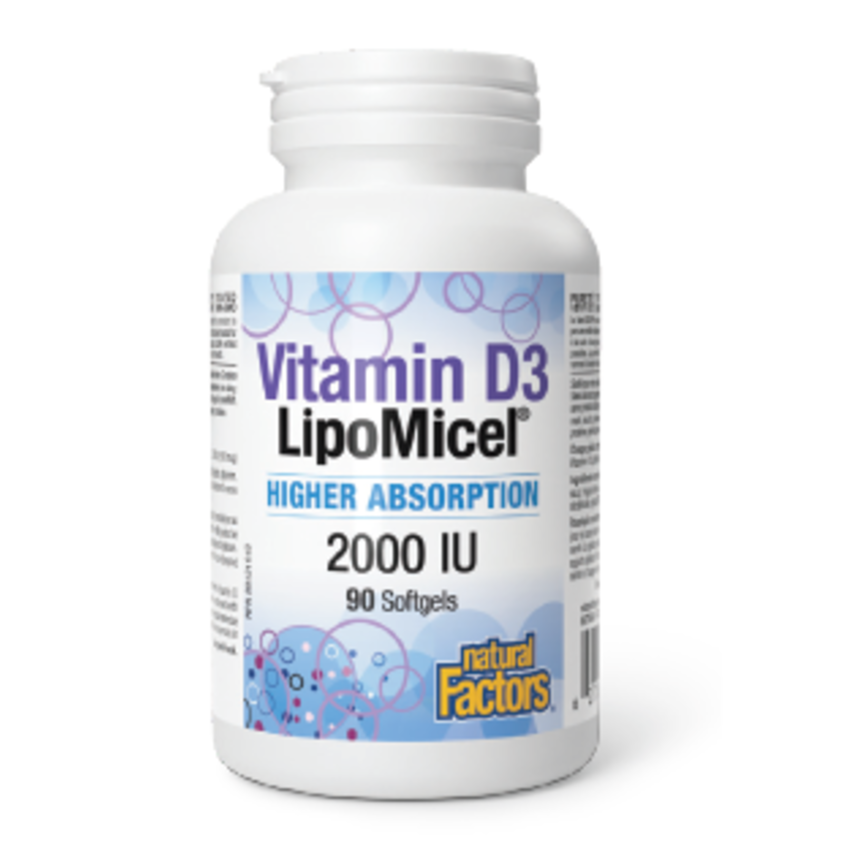 Natural Factors: Vitamin D3 2000IU LipoMicel